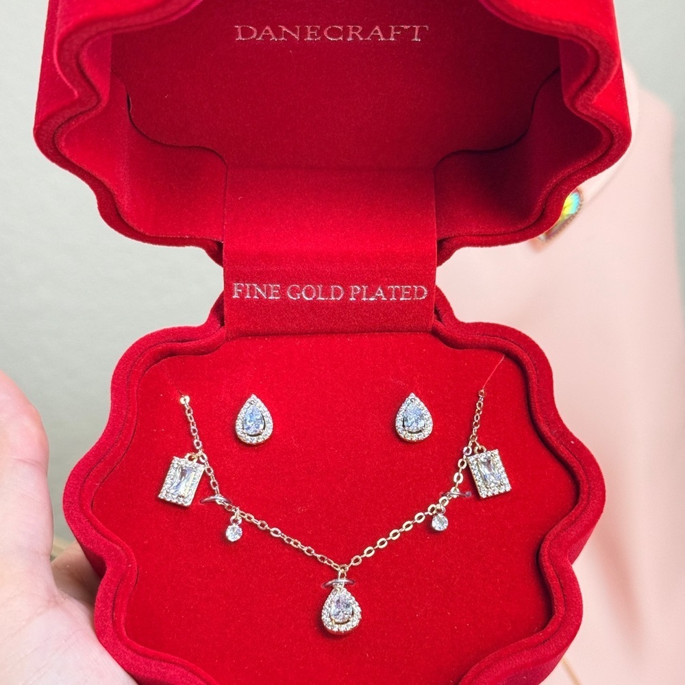 ⚜️ SET | Chic 18Kt White Gold Plated with Cubic Zirconia - Picture 8 of 8